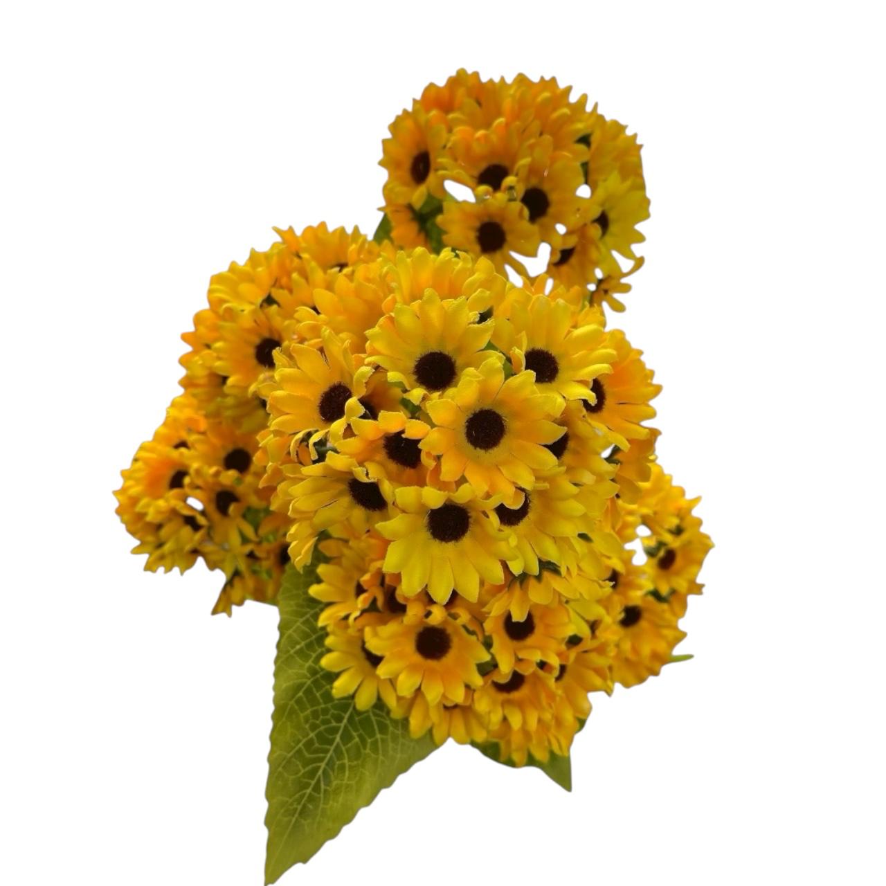 Ramo Vara Girasol Artificial 75cm x 78 cabecitas Estrella Deco - Imagen 2