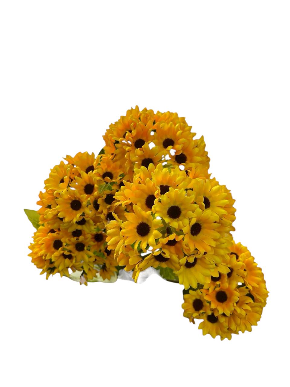 Ramo Vara Girasol Artificial 75cm x 78 cabecitas Estrella Deco - Imagen 3