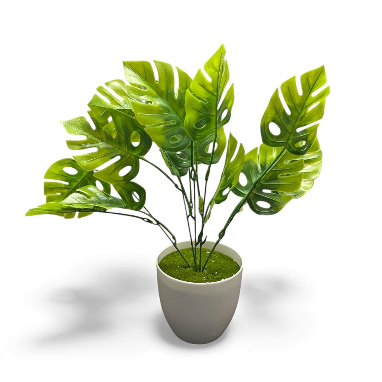Planta Artificial Monstera Realista c/Maceta Estrella Deco ED2026 - Imagen 3