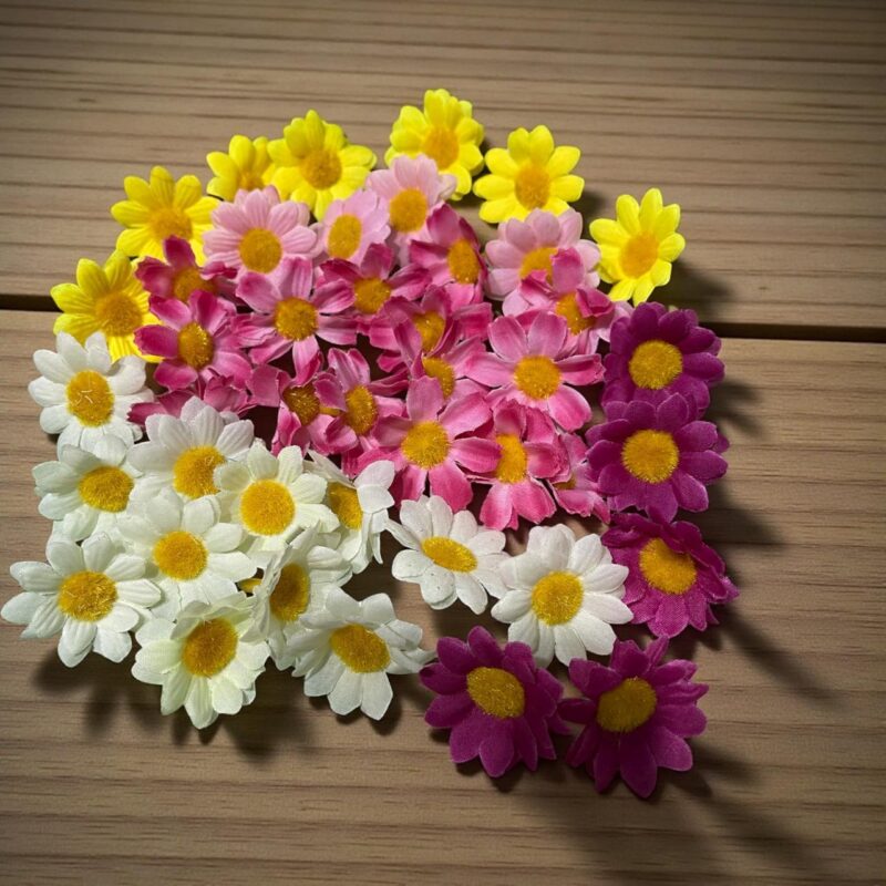 Flores Artificiales Tipo Margarita - Pack x 15 unidades Estrella Deco