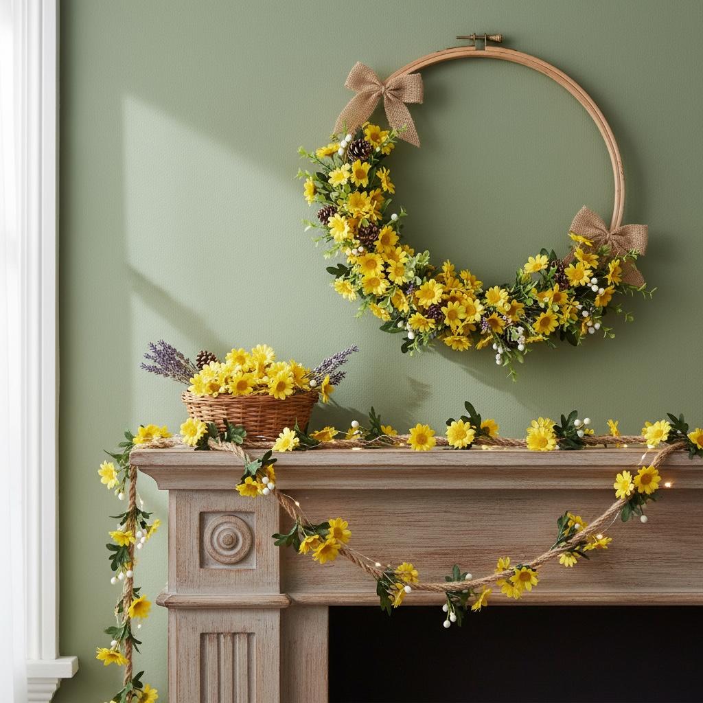 Flores Artificiales Tipo Margarita - Pack x 15 unidades Estrella Deco - Imagen 9