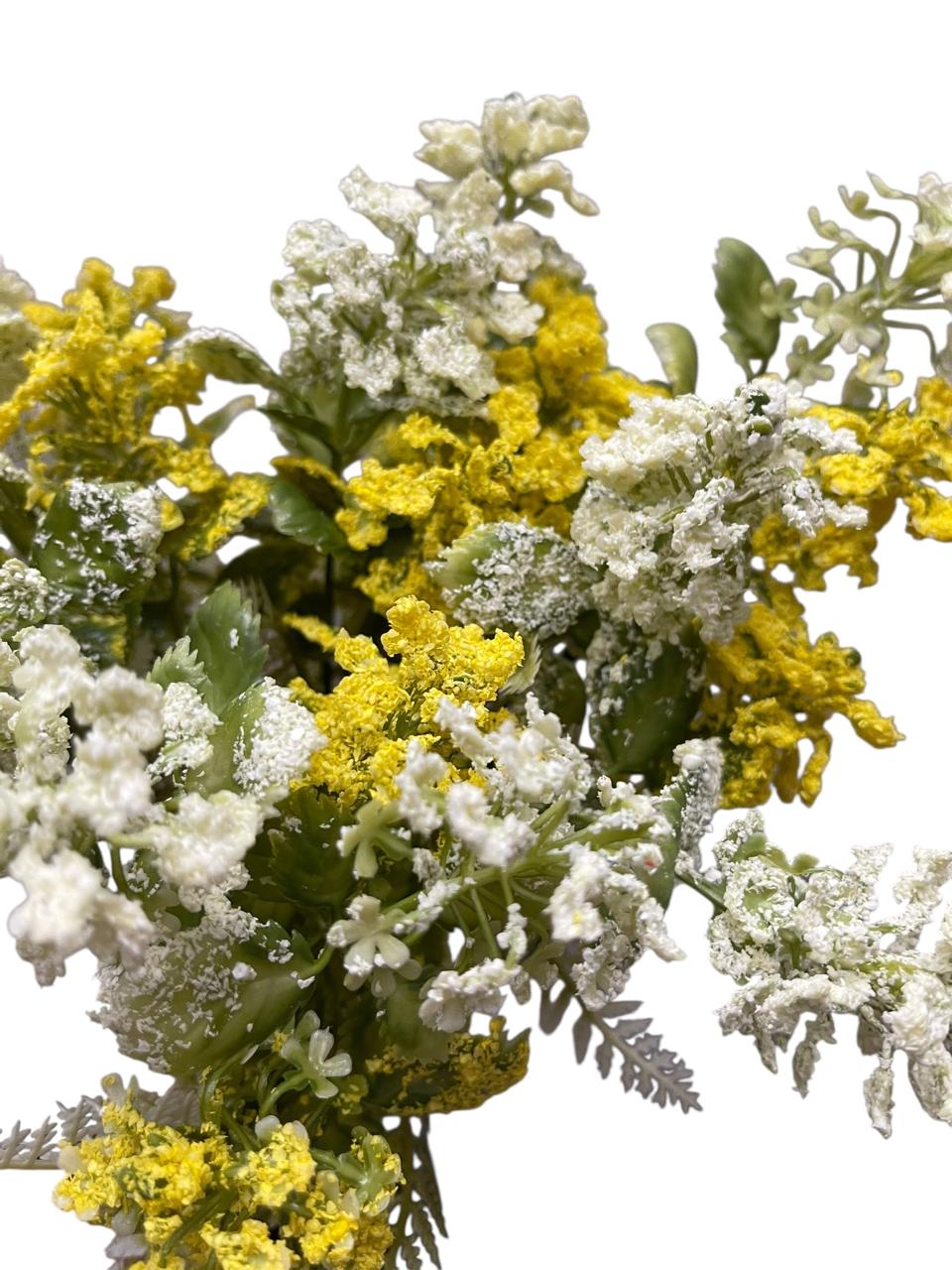 Ramo Artificial Gipsofila Premium Con Hoja Helecho Realista Estrella Deco - Imagen 10