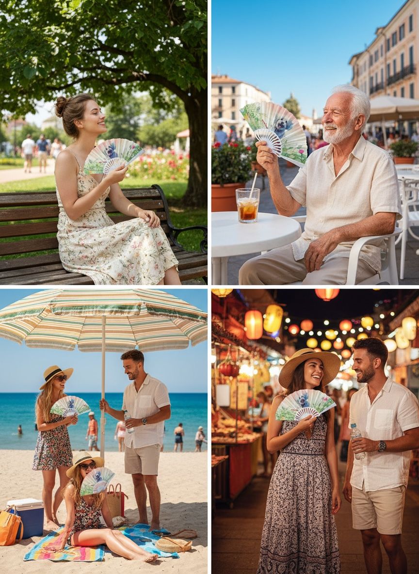 Abanicos Decorativos con Perros x 12 Estrella Deco - Imagen 2