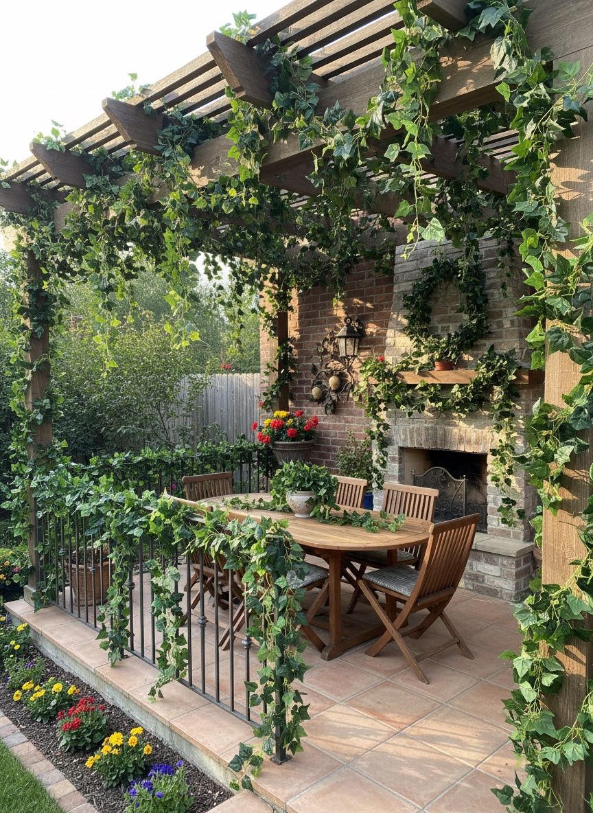 Enredaderas Verde Premium Artificial 1.8M Hojas Decorativas Para Pared y Eventos Estrella Deco - Imagen 15