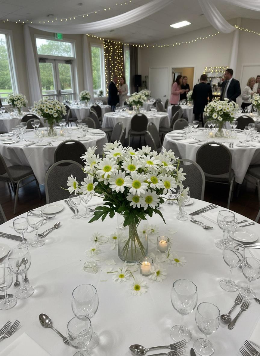 Ramo Artificial Margarita Premium x 15 cabecitas Estrella Deco - Imagen 3