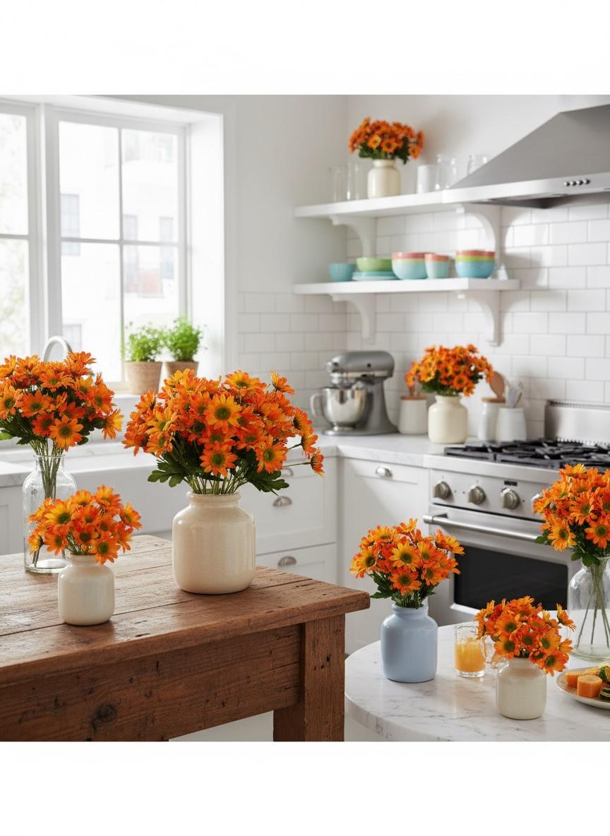 Ramo Artificial Margarita Premium x 15 cabecitas Estrella Deco - Imagen 12