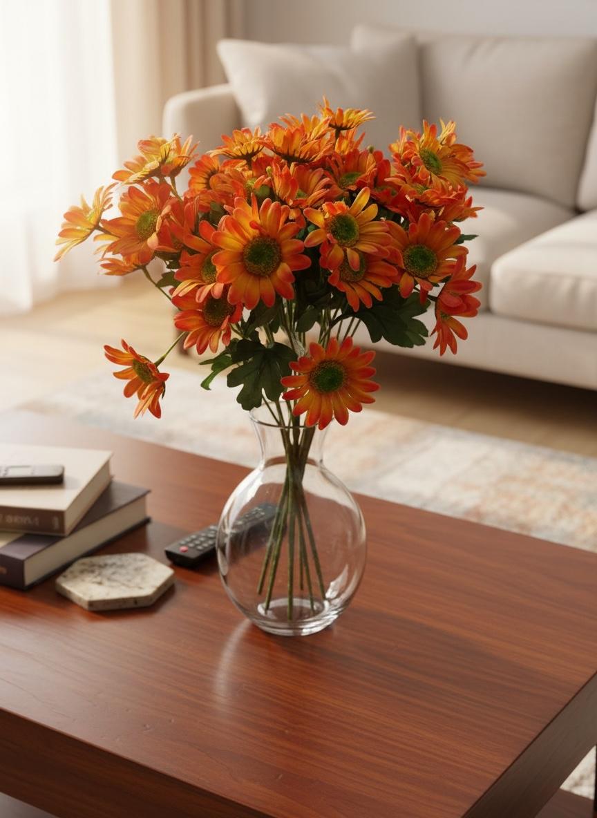 Ramo Artificial Margarita Premium x 15 cabecitas Estrella Deco - Imagen 13