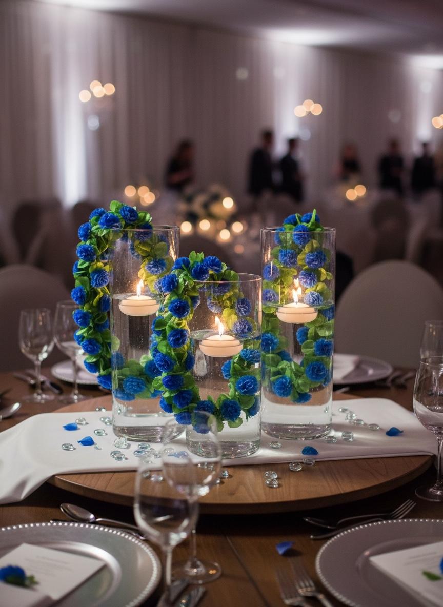 Guirnalda Flores artificiales Hortensias 112 cabecitas 2m Estrella Deco - Imagen 11