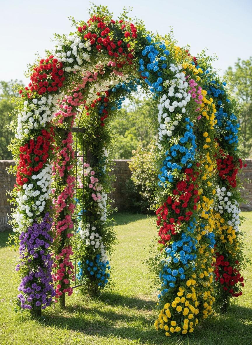 Guirnalda Flores artificiales Hortensias 112 cabecitas 2m Estrella Deco