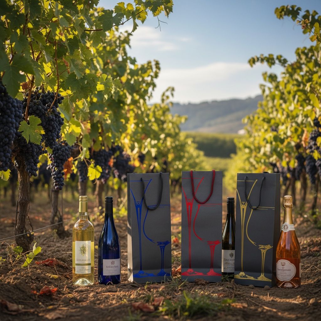 Pack x 12 Bolsas De Regalo Premium Para Vino 35x12x9cm - Imagen 4