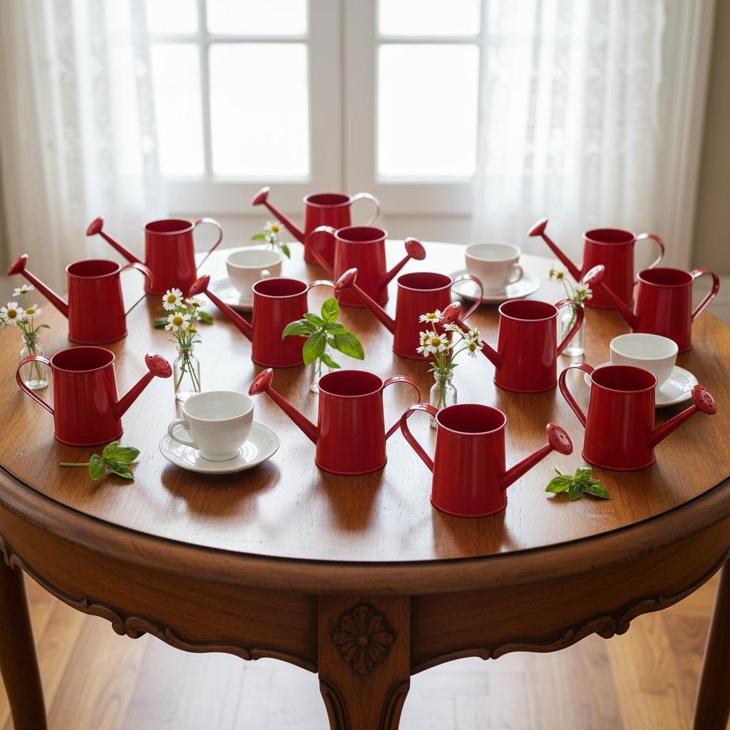 Souvenir Original Regadera Mini Metal Maceta Decorativa Eventos 15 Años Cumpleaños - Imagen 10