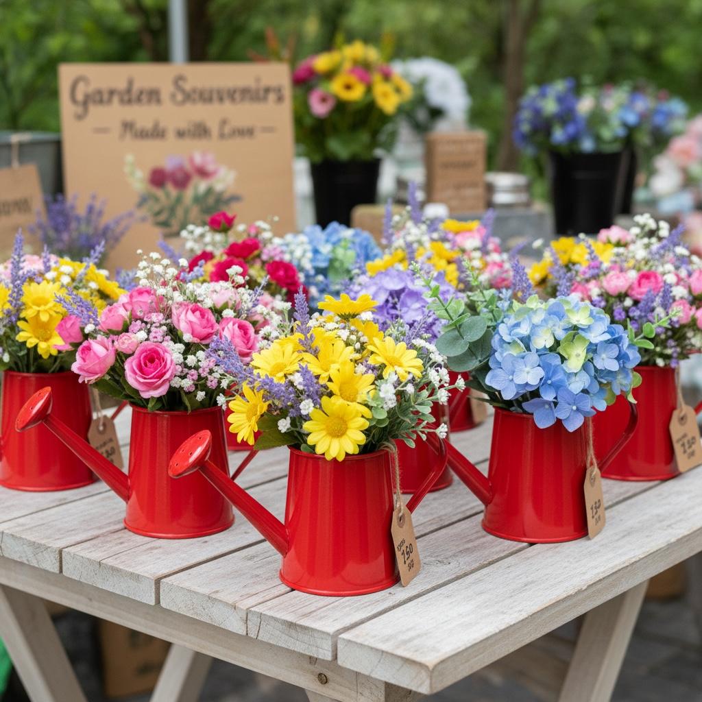 Souvenir Original Regadera Mini Metal Maceta Decorativa Eventos 15 Años Cumpleaños - Imagen 9