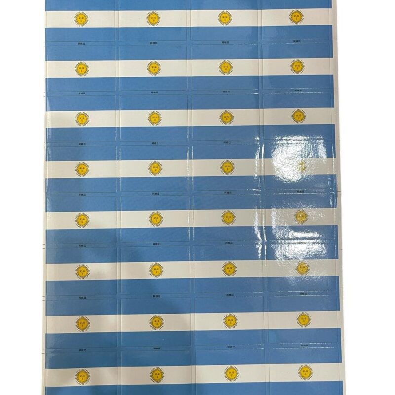 Pack X 24 Stickers Bandera Argentina Autoadhesivos Deco una plancha