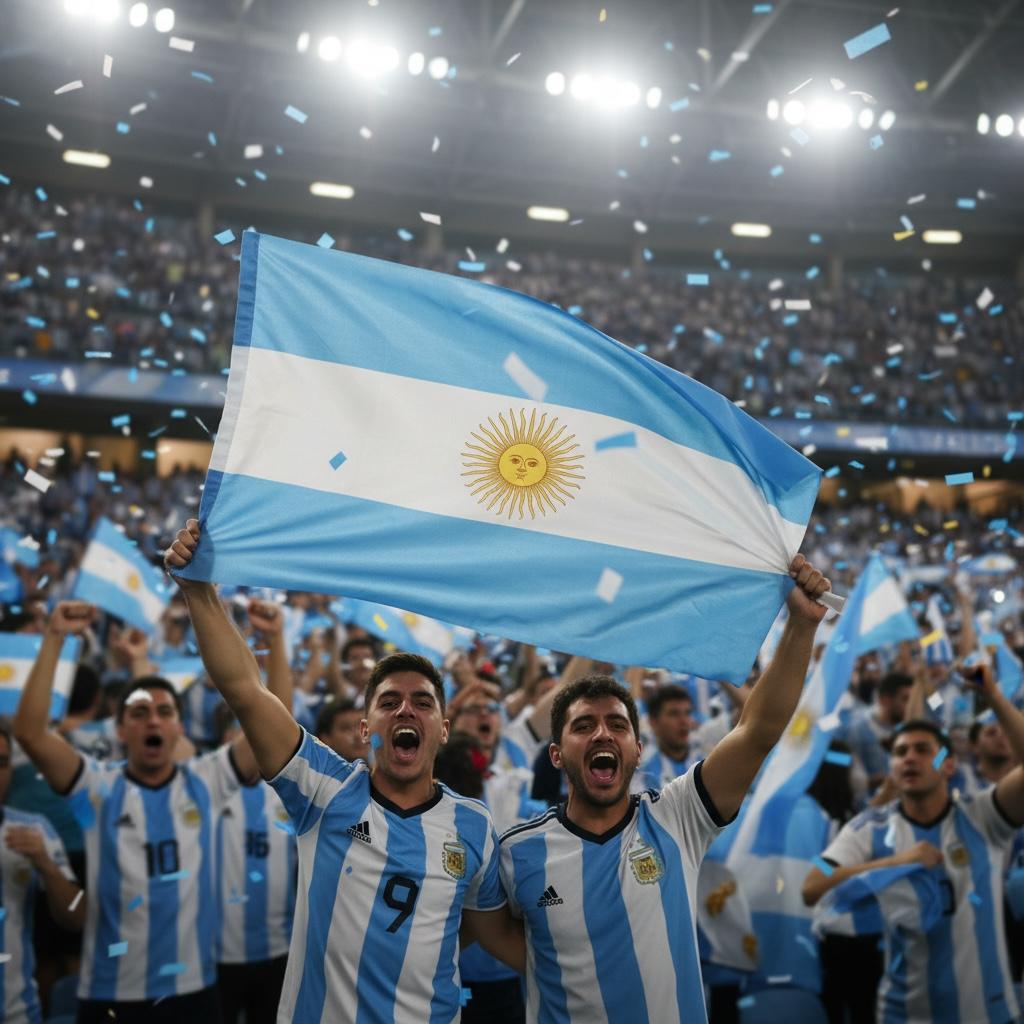 Banderas Argentina Tela Costura Reforzadas 60x88cm - Imagen 2