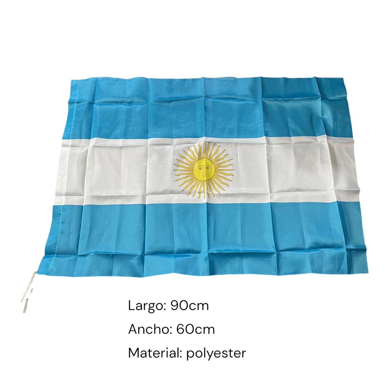 Banderas Argentina Tela Costura Reforzadas 60x88cm - Imagen 3
